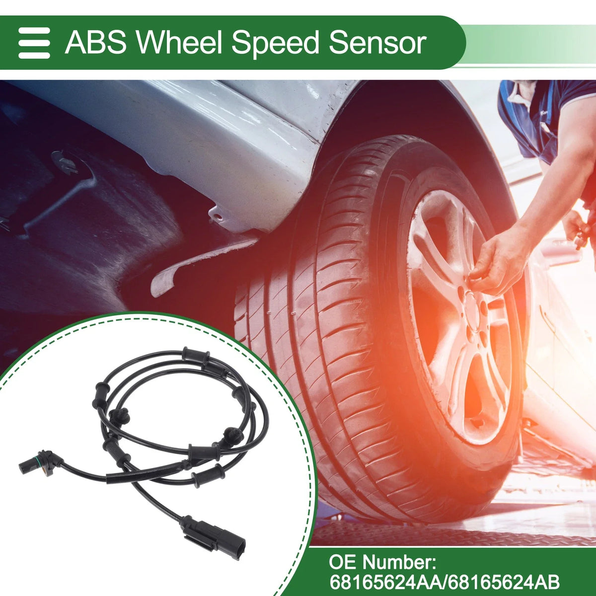 ABS Wheel Speed Sensor No. 68165624AA for Dodge Ram 3500 (2013)