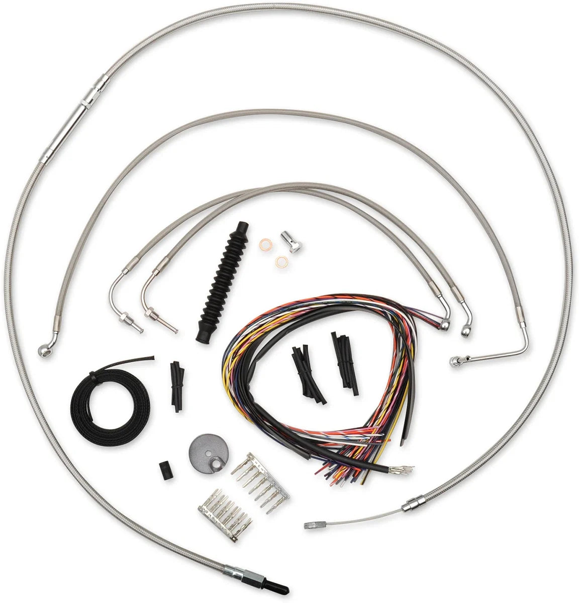 Handlebar Cable/Brake Line Kit for LA Choppers (12"-14" Handlebars)