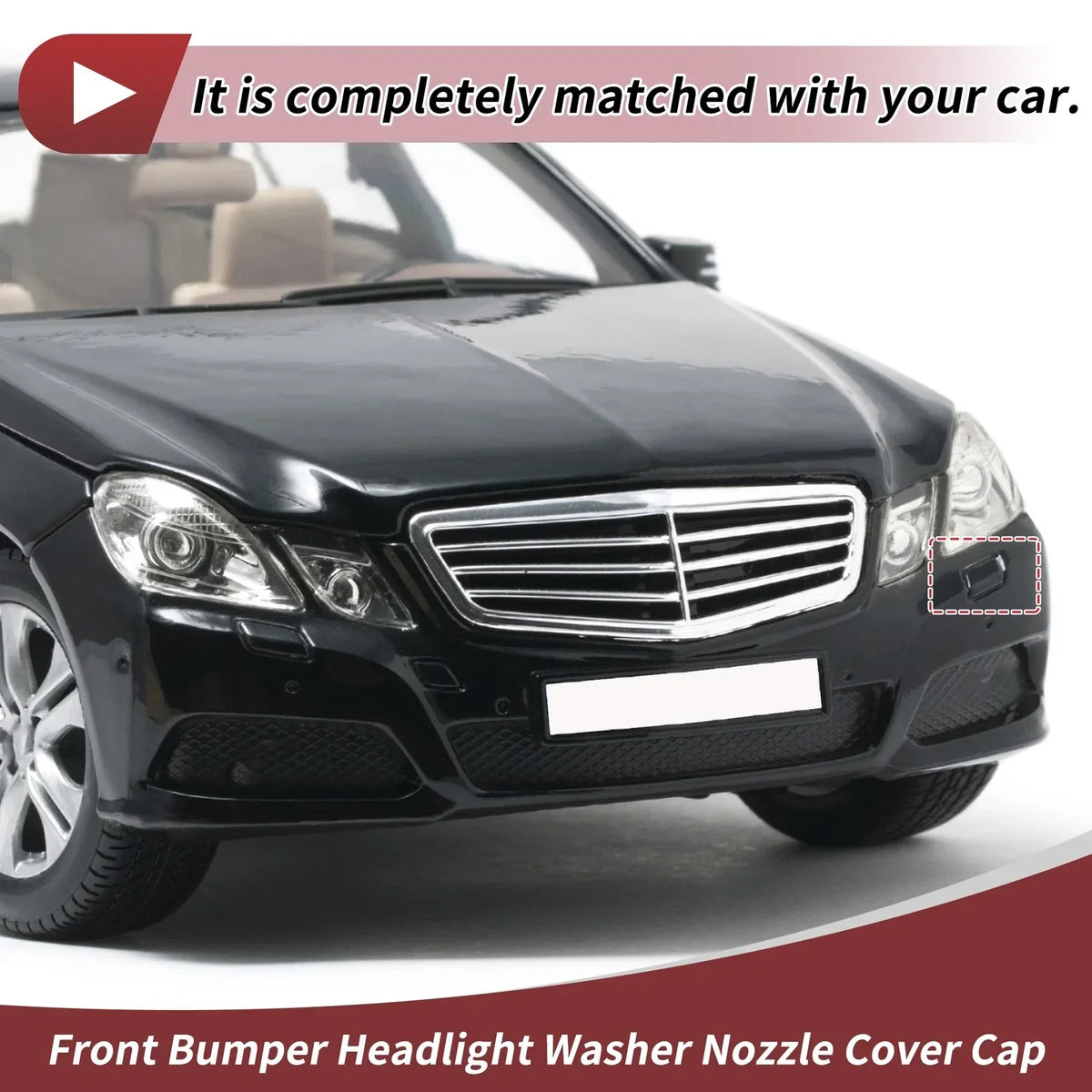 Front Left Bumper Washer Nozzle Cover for Mercedes-Benz E250 2010-2016