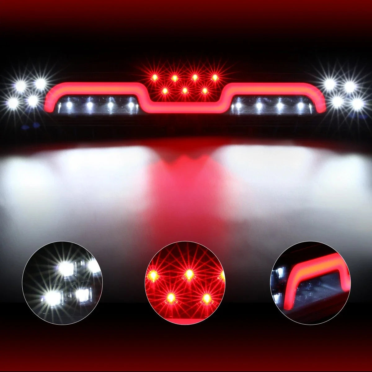 Sequential 3D LED Smoked Lens 3rd Tail Brake Light for Tundra (2007–2020)
