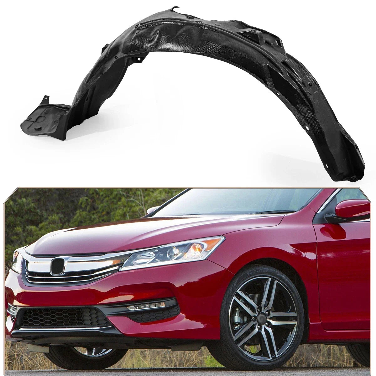 2016-2017 Honda Accord Sedan Front Left Fender Liner 74150T2AA01