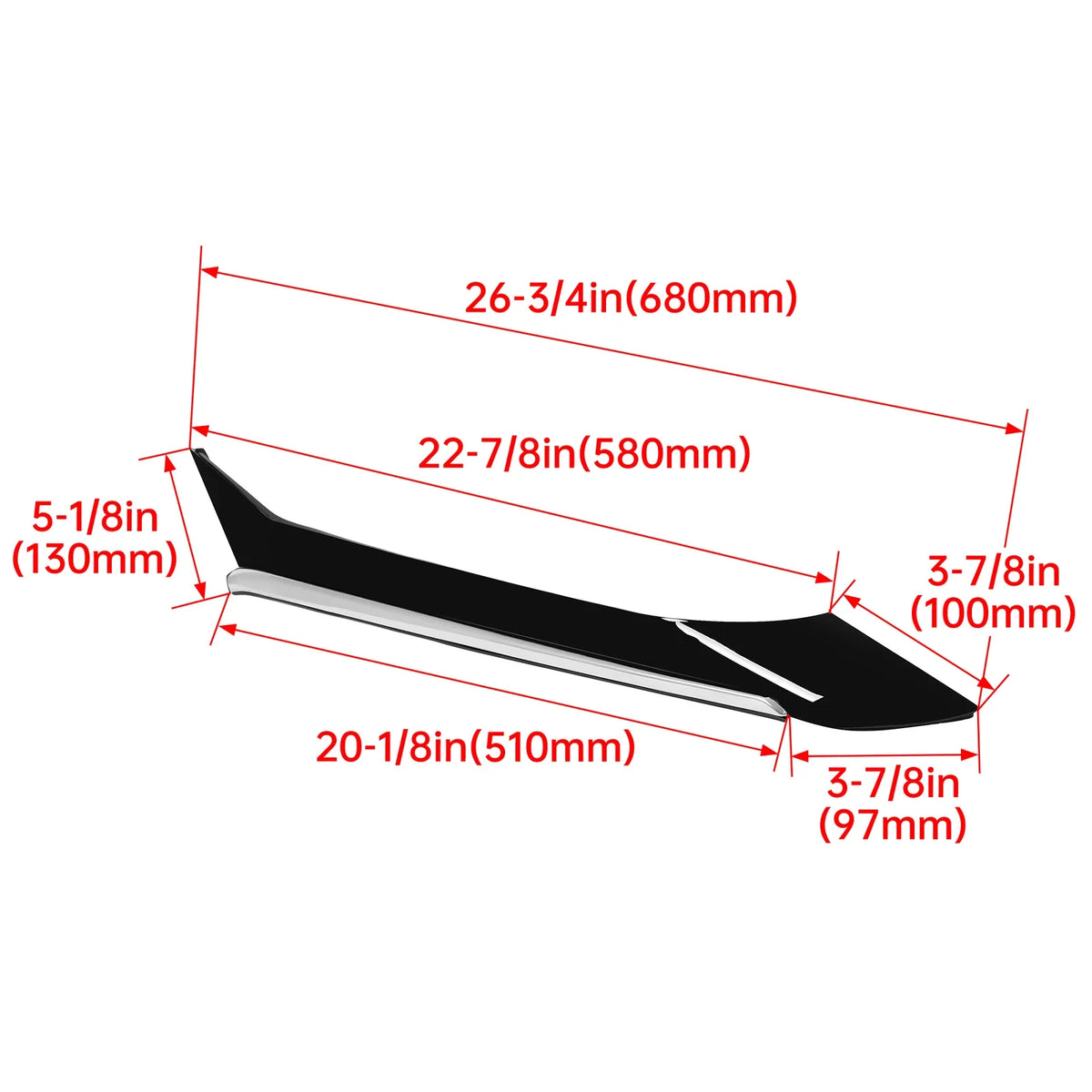 RH Right Rear Pillar Molding Trim for Nissan Maxima (2016–2021)