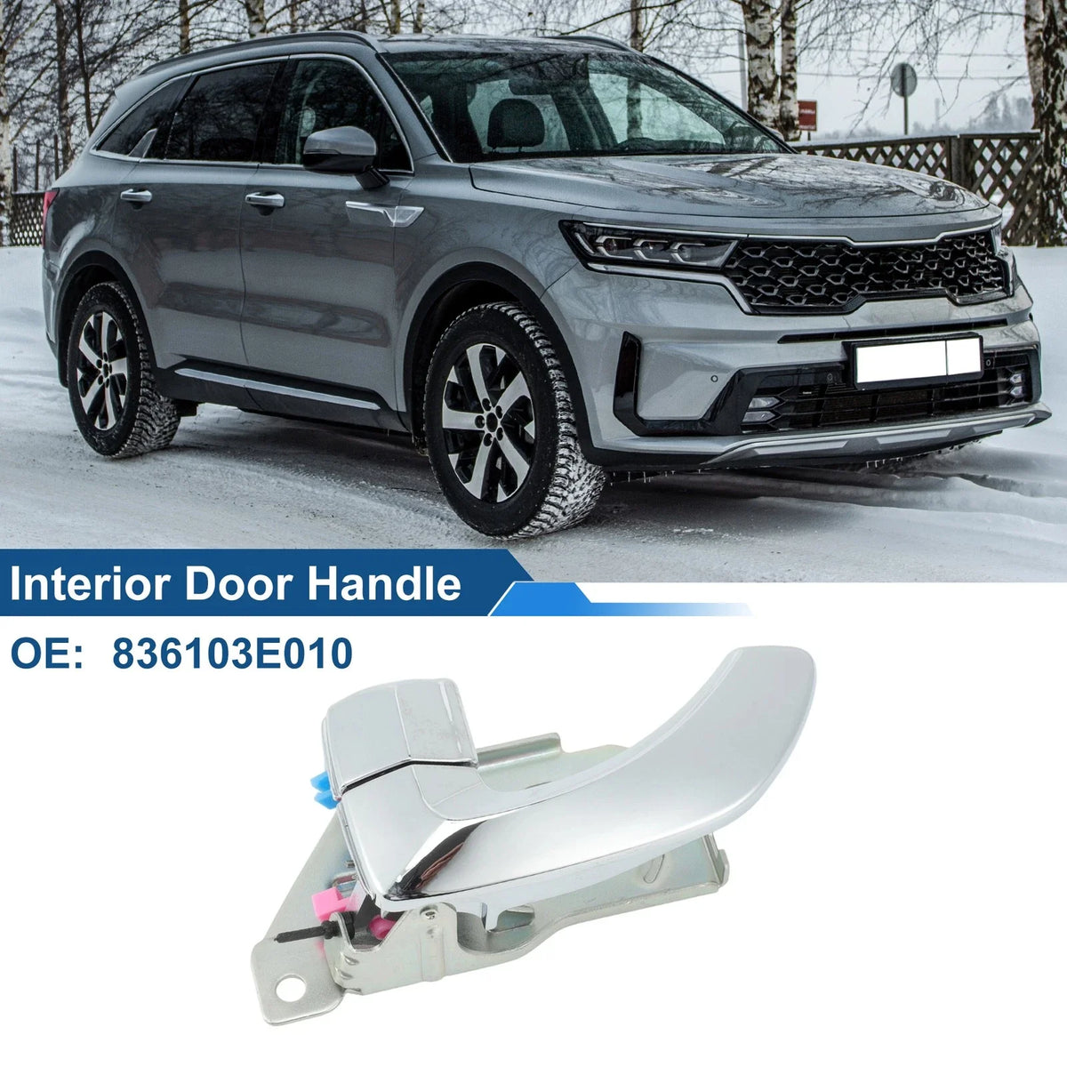 Rear Left Passenger Side Interior Door Handle for Kia Sorento (2011–2016) No. 836103E010
