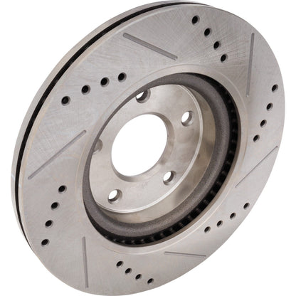 Disc Brake & Pad Kit for Nissan Altima (2013) Cross-drilled Slotted