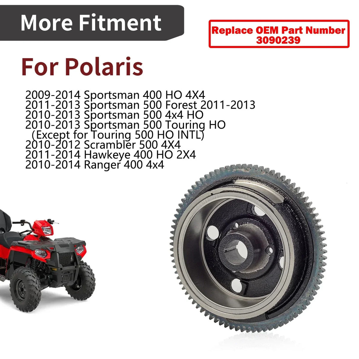 Magneto Rotor Flywheel for Polaris 500 Scrambler (2010-2012)