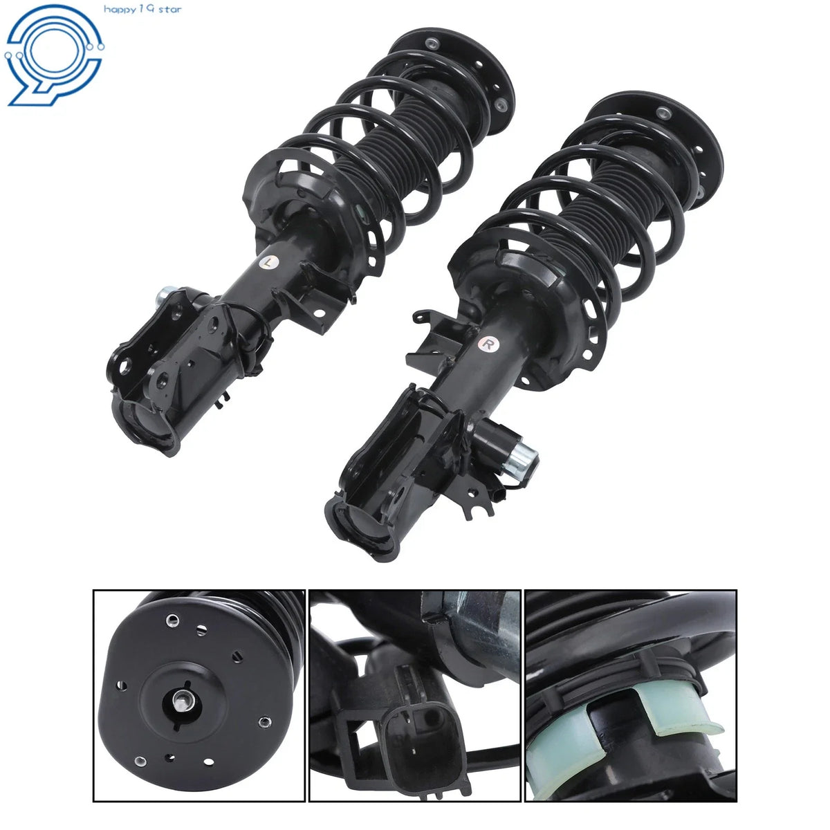 2X Front Shock Struts Assemblies for Lincoln Continental (2017–2020)