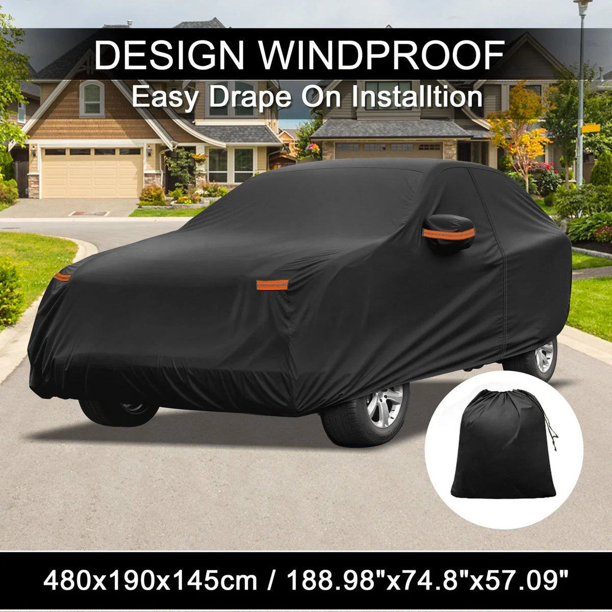 Waterproof Aluminum Film Car Cover for Ford Mustang Mach E (2021–2023)