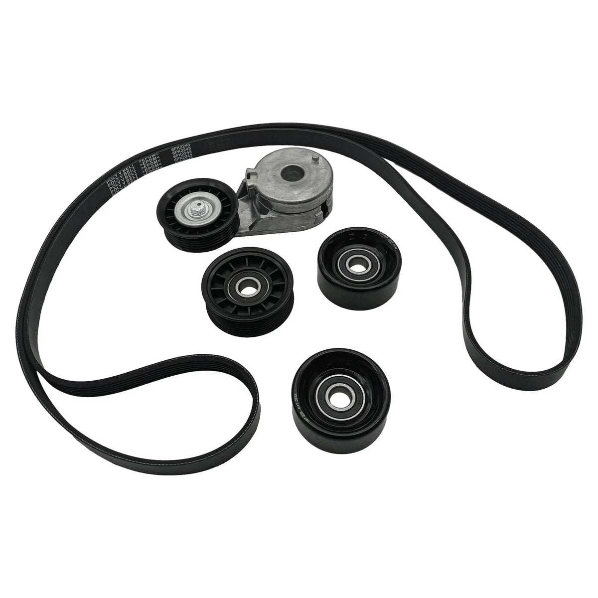 Serpentine Belt Drive Component Kit for Chevy Malibu (2004–2006) Pontiac G6 (2005–2006)