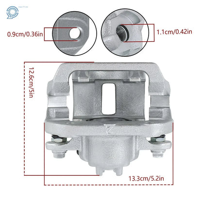 Rear Brake Caliper Pair w/ Bracket for 2006-2014 Honda Ridgeline