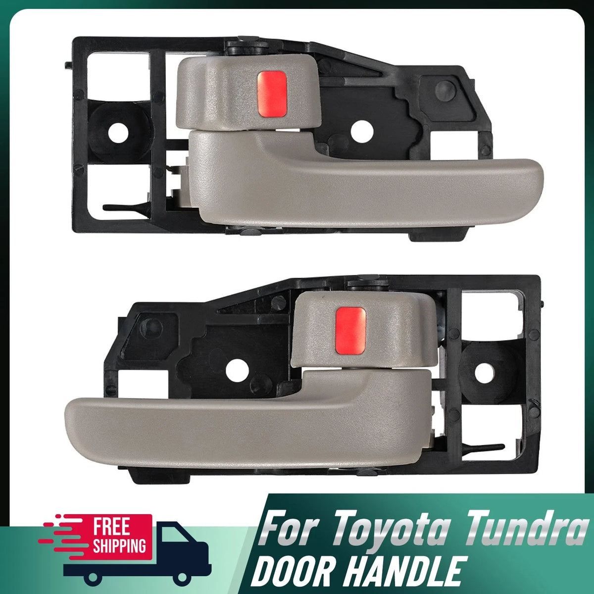 Interior Door Handle Pair for Toyota Tundra (2000–2006) Front Left Right
