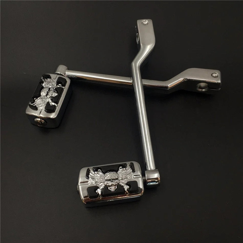 2PC Toe Shift Lever Foot Pegs for Harley-Davidson FL Softail Trike