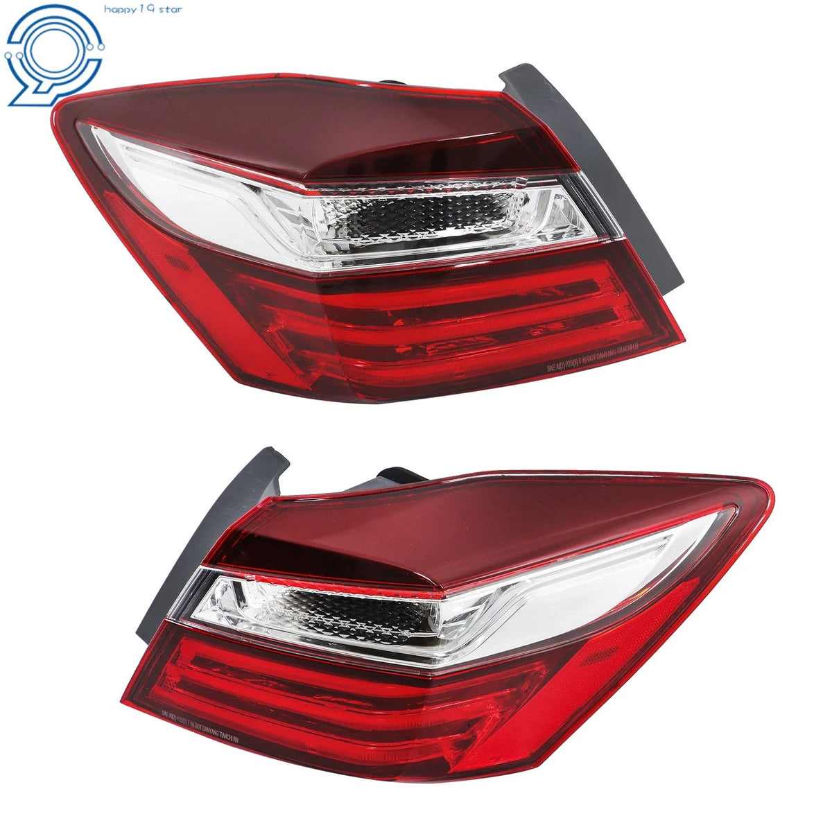 Tail Light Assembly Pair for Honda Accord Sedan 2016-2017