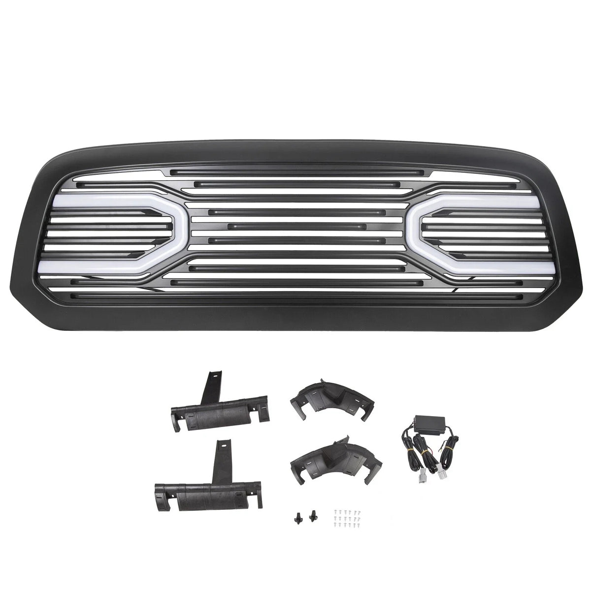Front Grille Shell with Light for Dodge Ram 1500 (2013 to 2018)