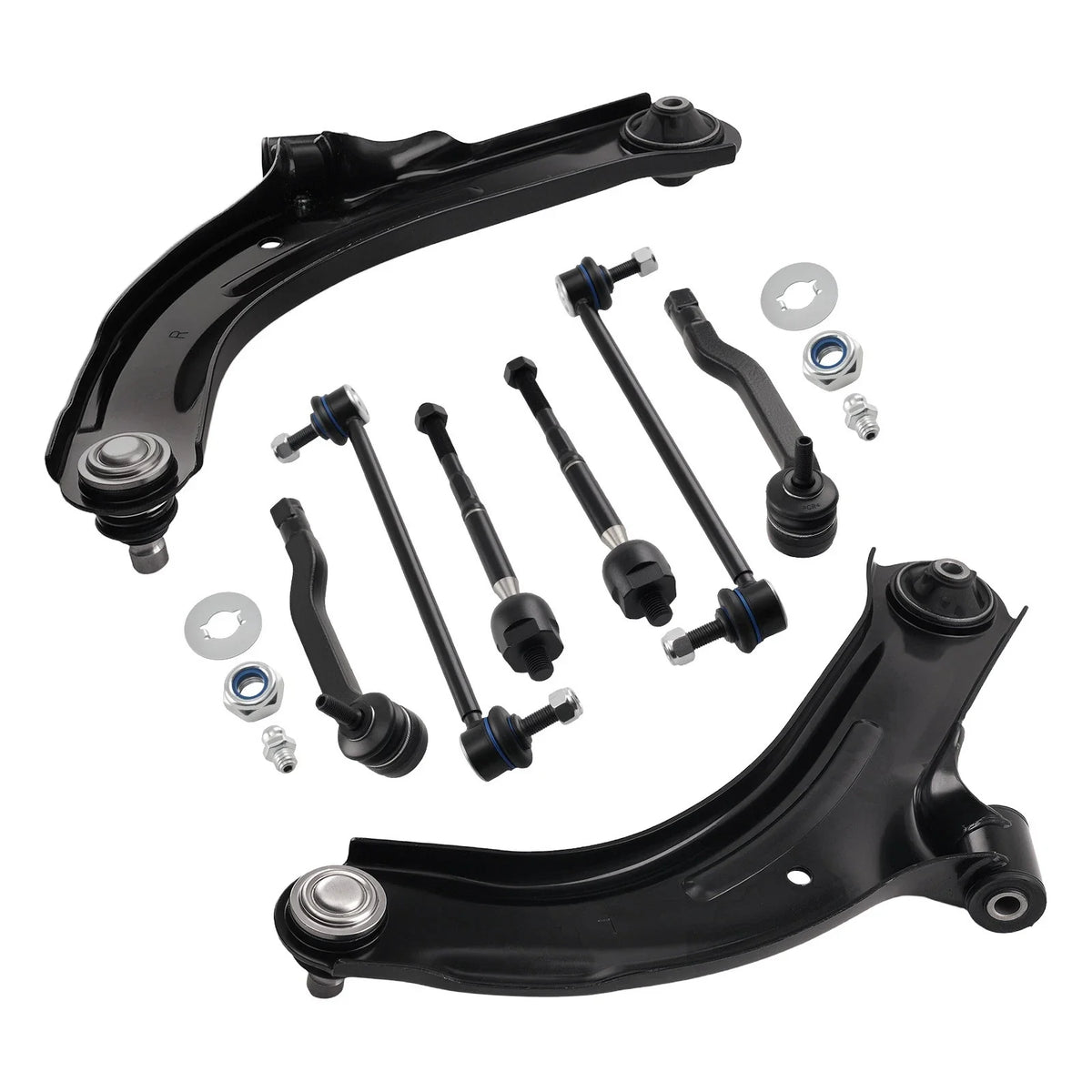 Front Lower Control Arm Tie Rod End Kit for Nissan Versa (2007–2012)