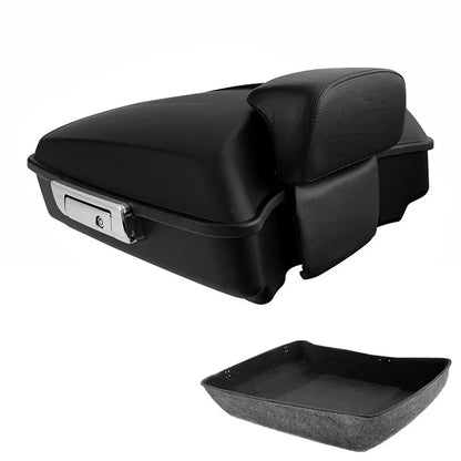 Chopped Trunk Backrest Matte Black for Harley Touring Glide 2014-2026