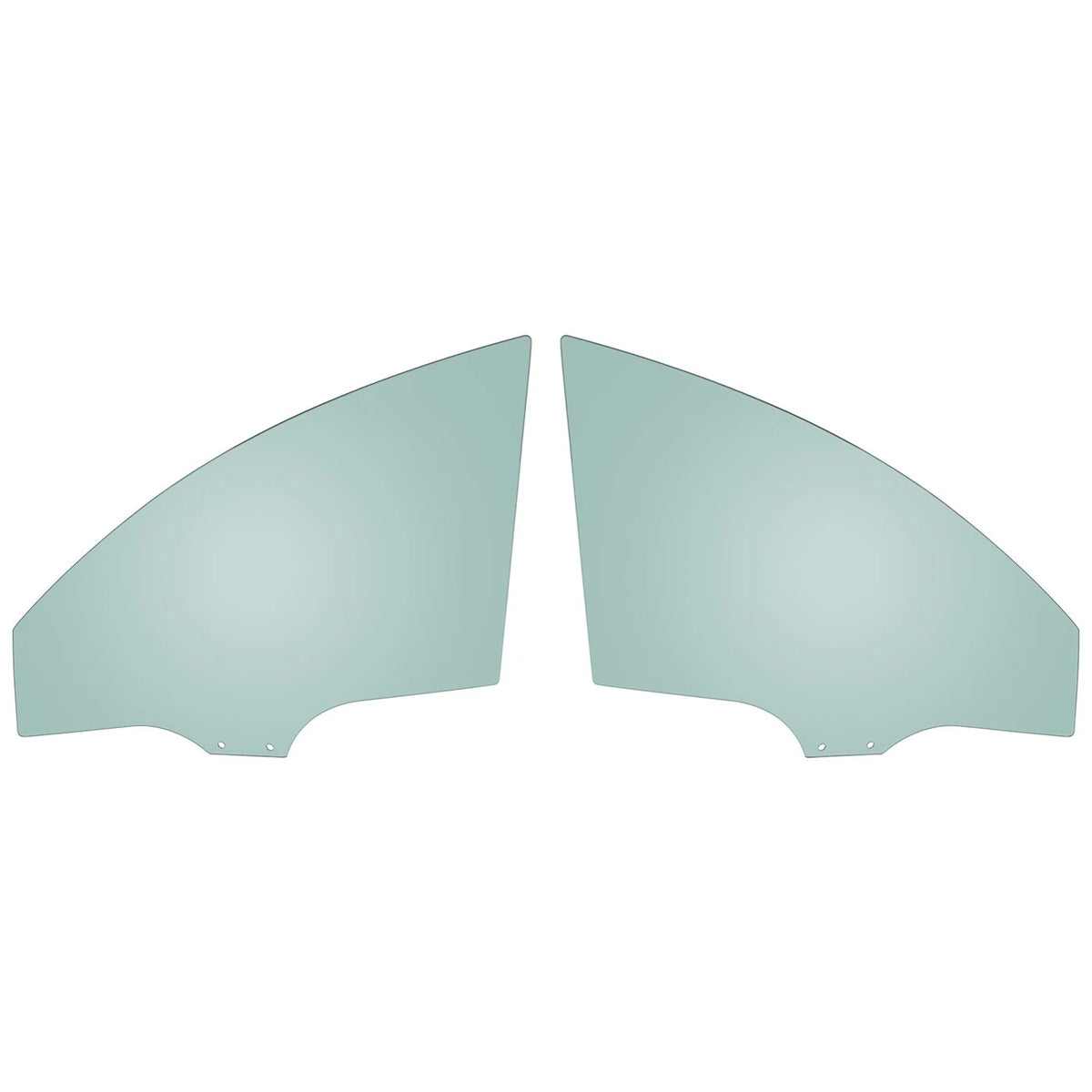 Set of 2 Door Glasses for Mazda (Front Driver & Passenger Side)