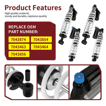 Set of 4 Air Shocks for Polaris Sportsman 850 (2011–2025)