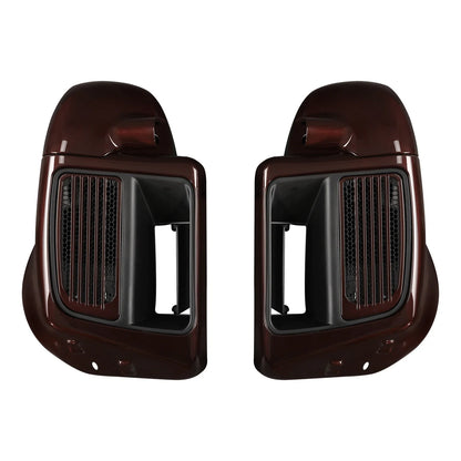 Lower Vented Fairings for Harley Touring (2014-2024) - Midnight Crimson