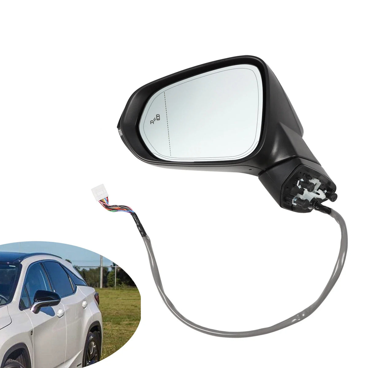Driver Left Side Power Mirror for Lexus RX350 RX350L RX450h RX450hL (2016–2022)