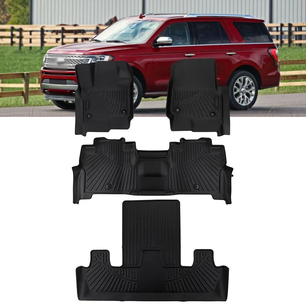 3D Floor Mats for Ford Expedition (2018–2024) & Navigator (2018–2021)