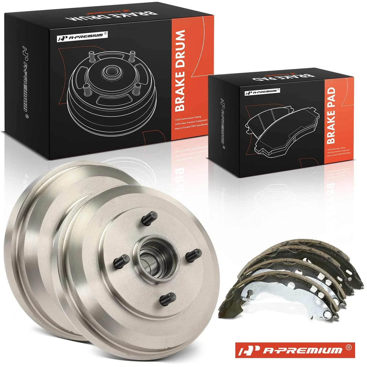 Brake Drums and Ceramic Brake Shoes for Ford Focus (2000–2011)