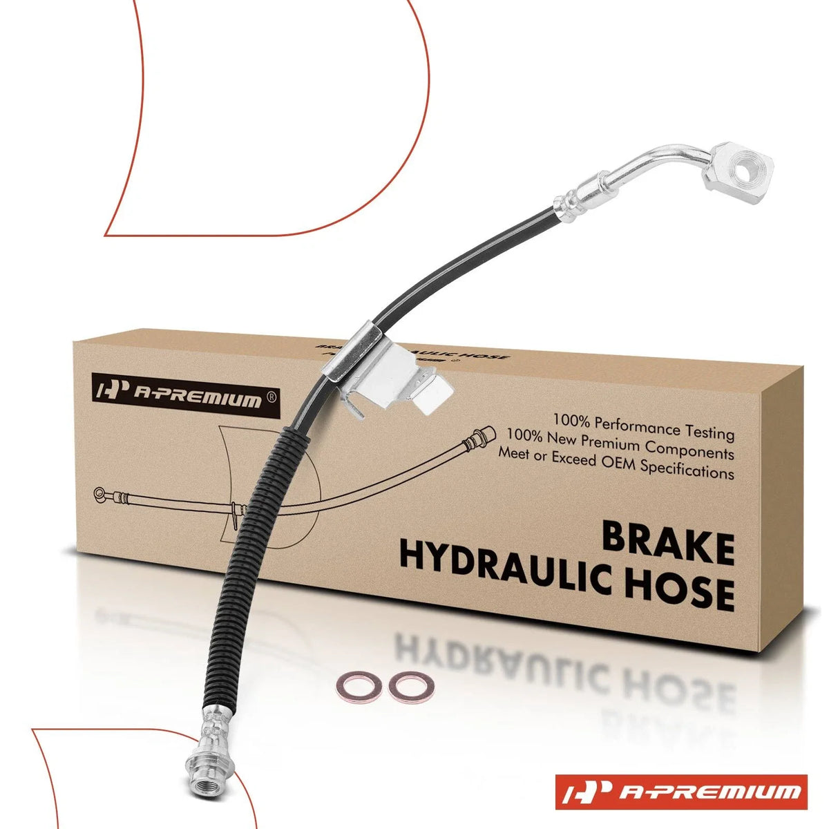 Front Left Brake Hydraulic Hose for Buick Lucerne, Cadillac DTS (2006–2011)