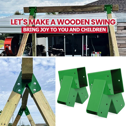 Set of 2 A-Frame Brackets for Swing Set - Hardware Included
