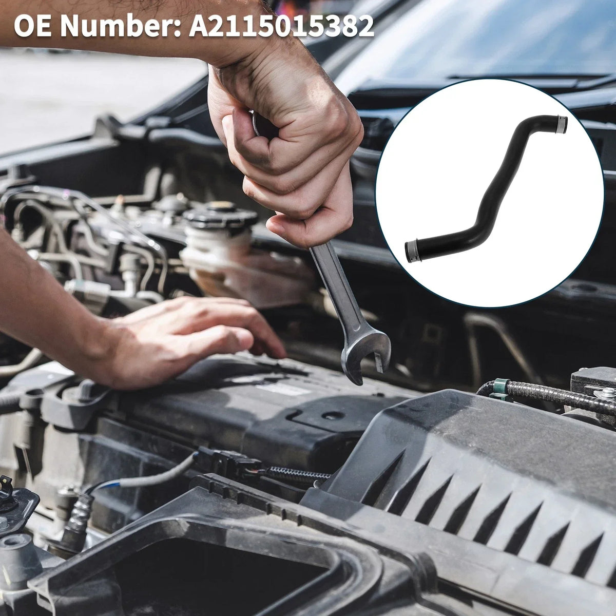 Radiator Hose (Rubber) for E-Class (2005-2008) E280 E320 Mercedes-Benz