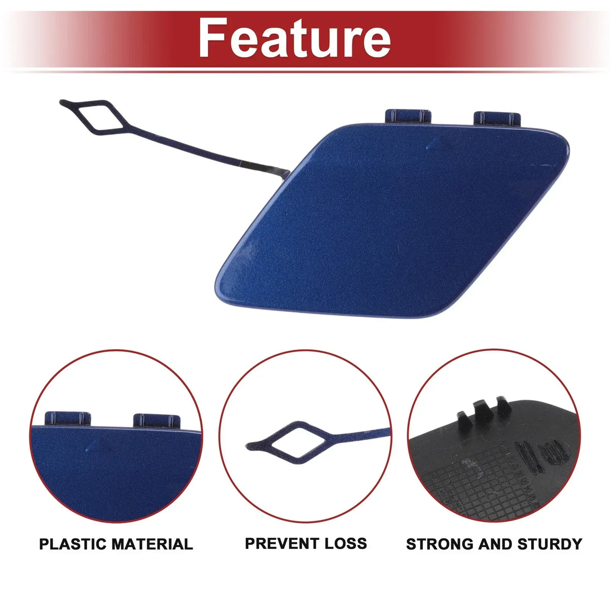 Rear Cover Cap for Tow Hook - BMW 428i Estoril Blue Metallic
