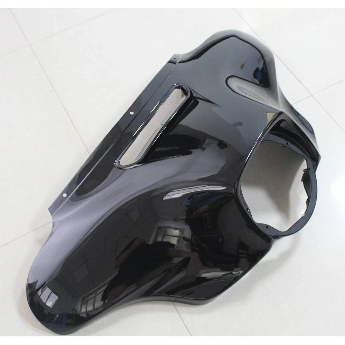 Vivid Black Batwing Outer Fairing for Harley Touring Electra Street Glide