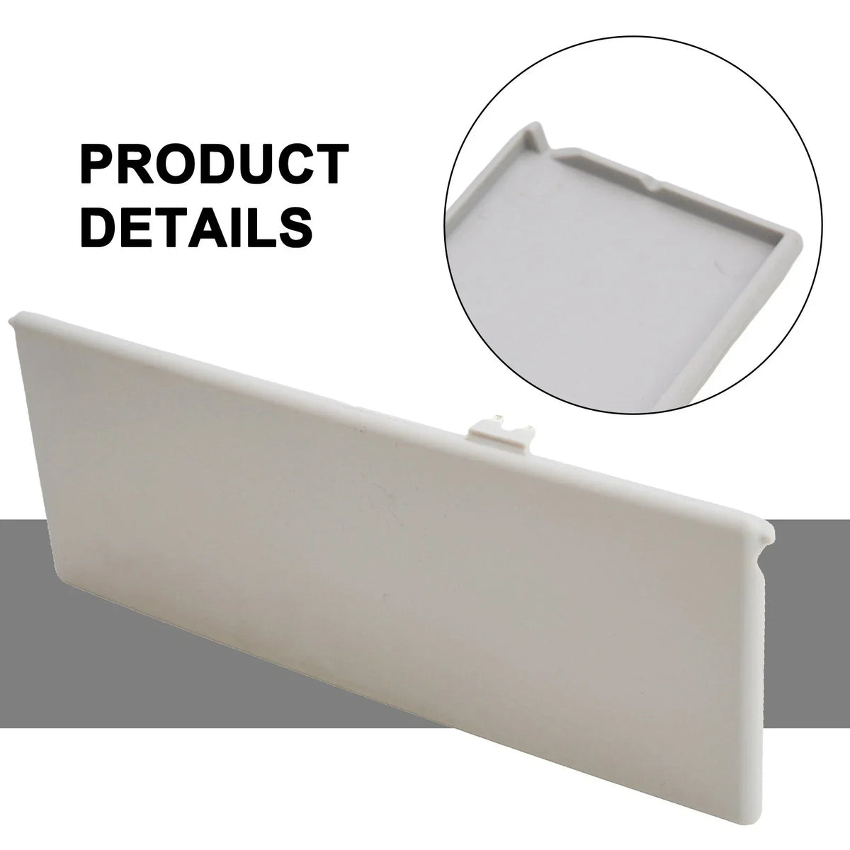 Dirt-resistant Grey Vanity Mirror Cover for Sunvisor 1pc