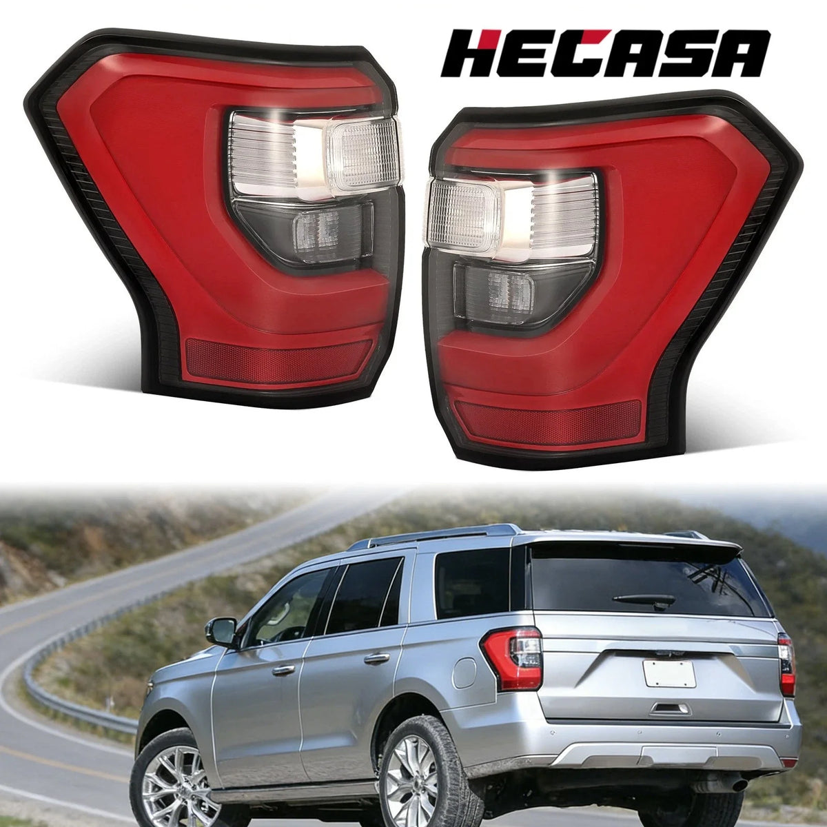 Left and Right LED Tail Lights for Ford Expedition 2018–2021