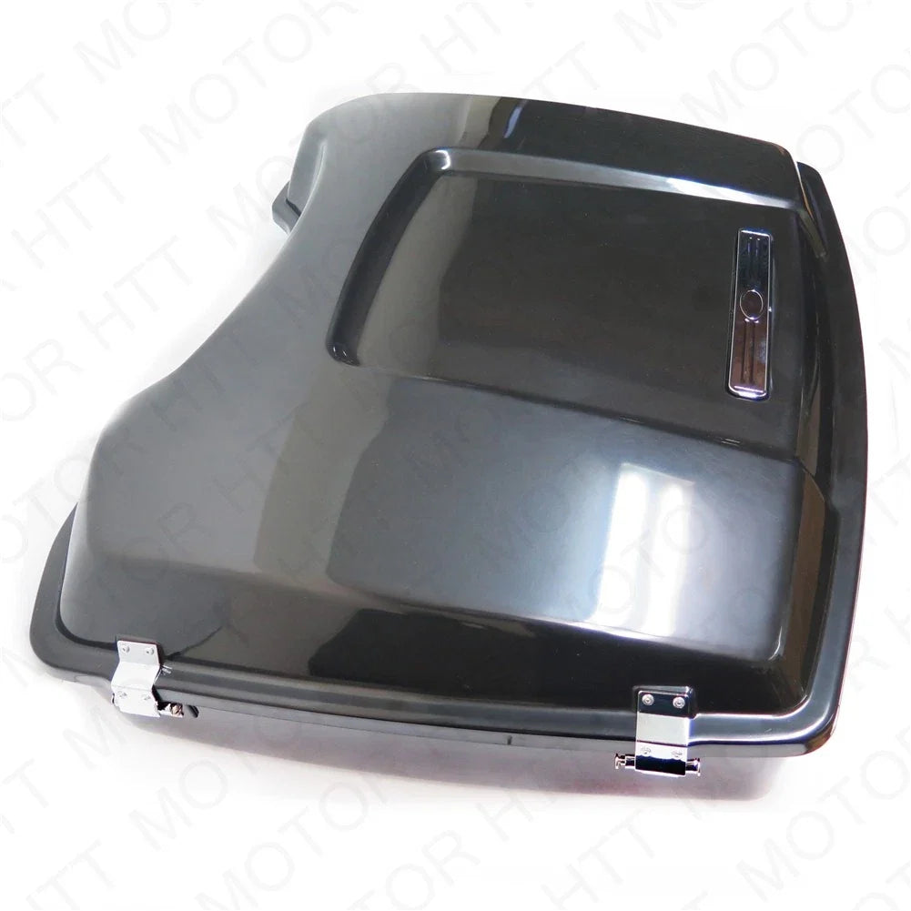 Unpainted Black Tour Pak Trunk for Harley Touring (1997–2008)