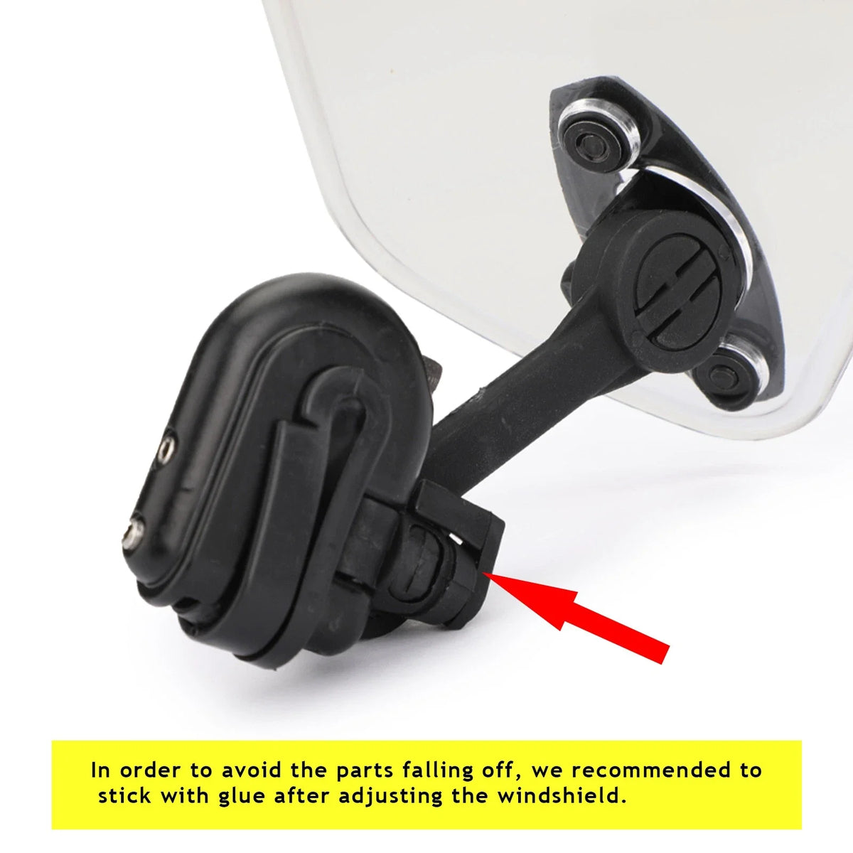 Windshield Extension Spoiler for Motorcycle - Adjustable