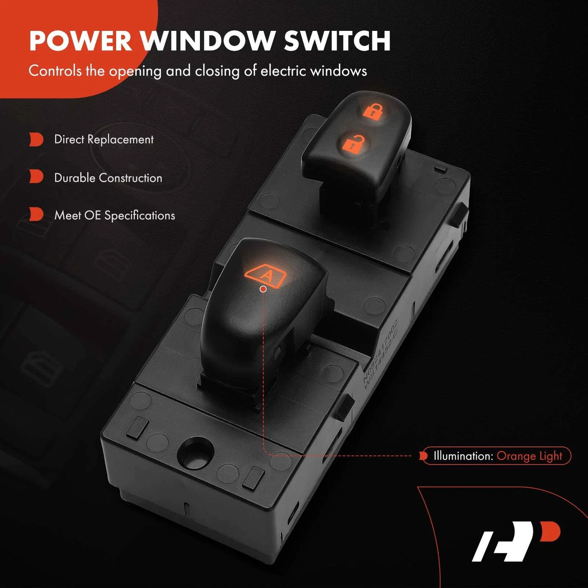 Power Window Switch for Nissan Altima Front Right 2013-2018