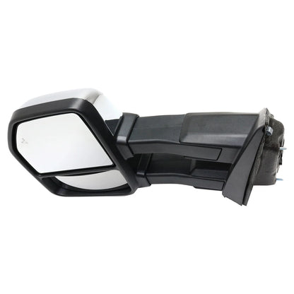 Left Side Heated Power Mirror for Ford F-150 (2015-2018) - Chrome