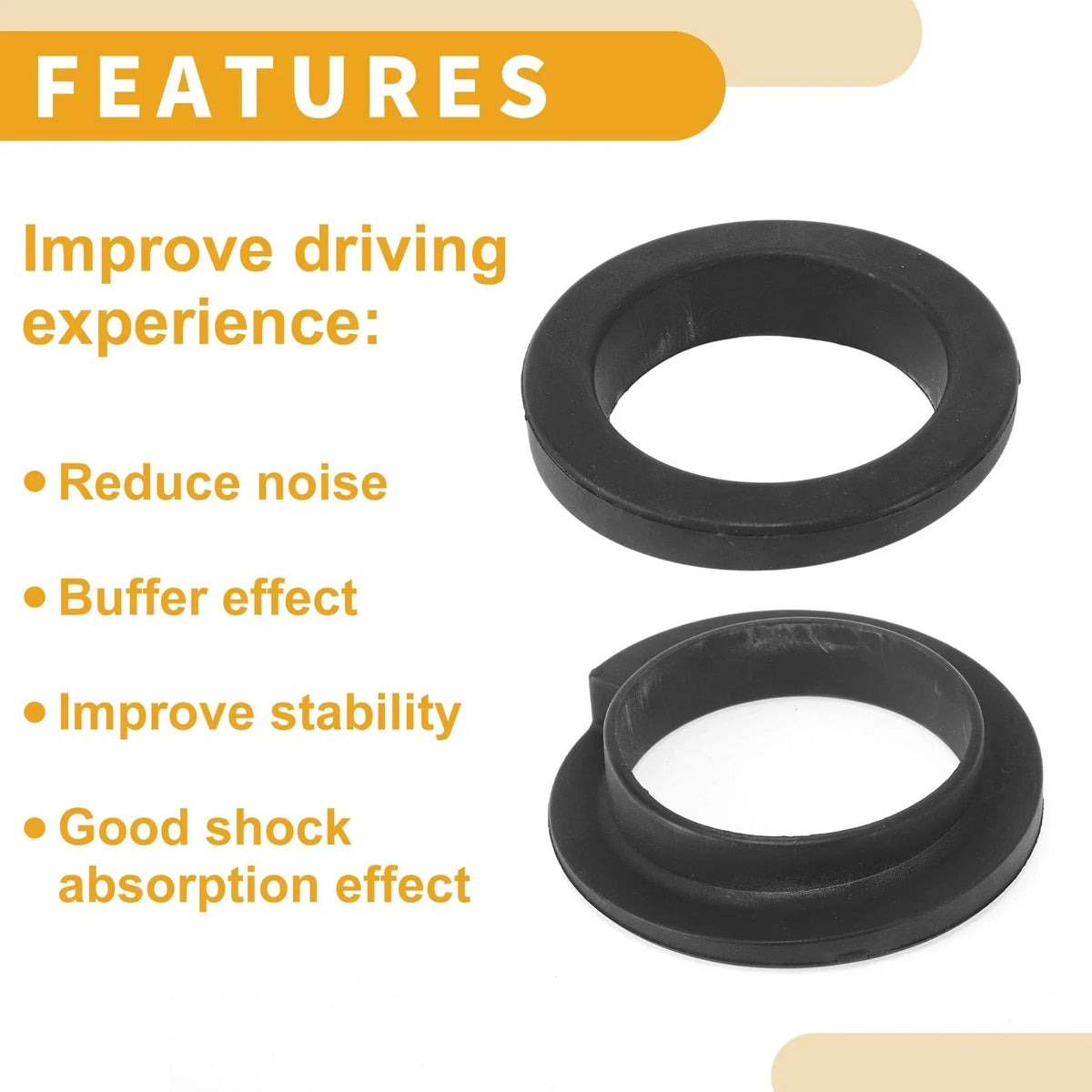 Coil Spring Insulator Rubber - Lower for BMW 525i 1989-2007 (1 Pc)