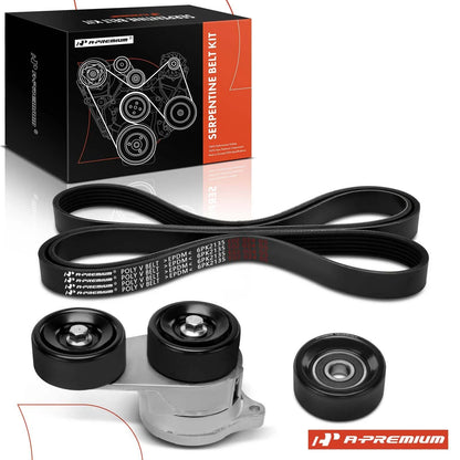 3X Serpentine Belt Drive Component Kit for Honda Odyssey (2011–2017)
