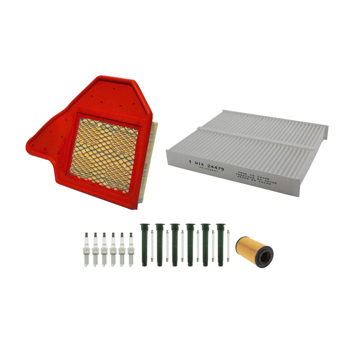 Tune Up Kit with NGK 6 Spark Plugs & Boots for Dodge C/V Grand Caravan Routan (2008–2019)