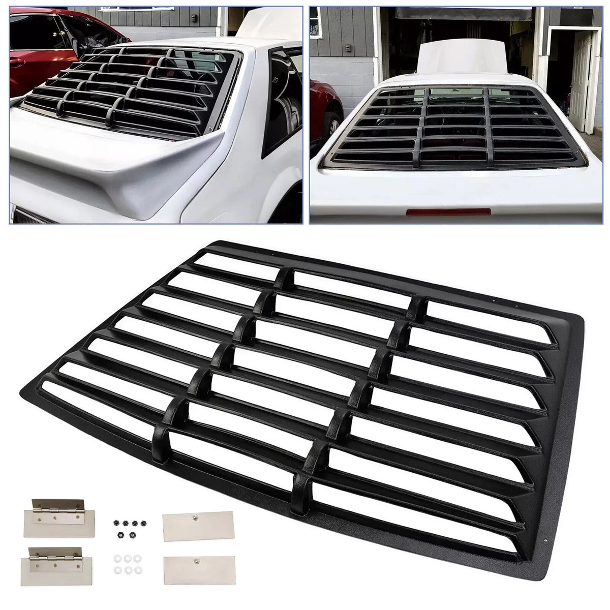 Sun Shade Cover Rear Window Louver for Ford Mustang Fastback (1979-1993) ABS