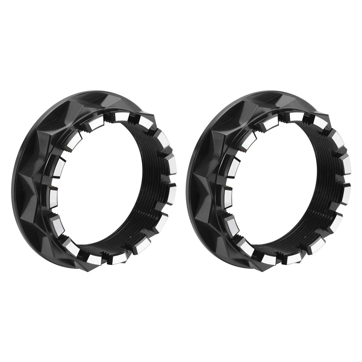 2X Black Axle Nuts for Rear Wheels of Ducati Panigale 2012-2024