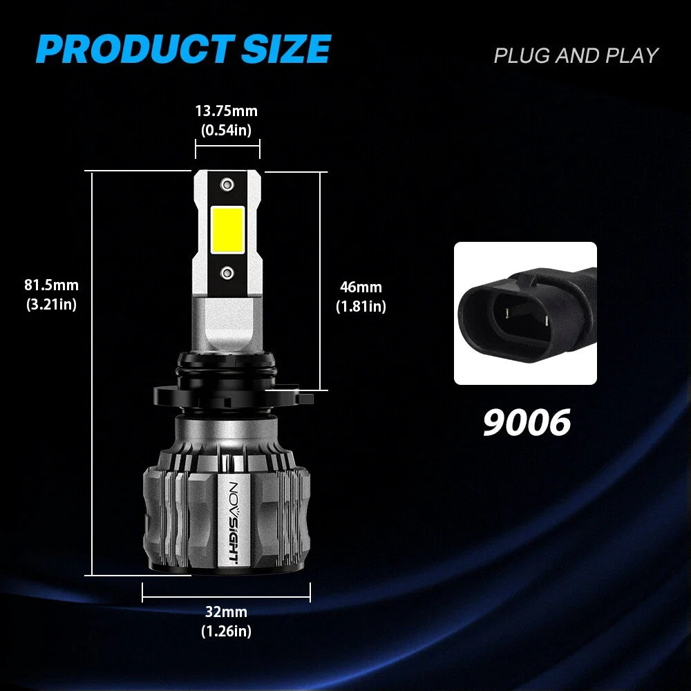 9006 HB4 LED Headlight Bulb Conversion Kit for