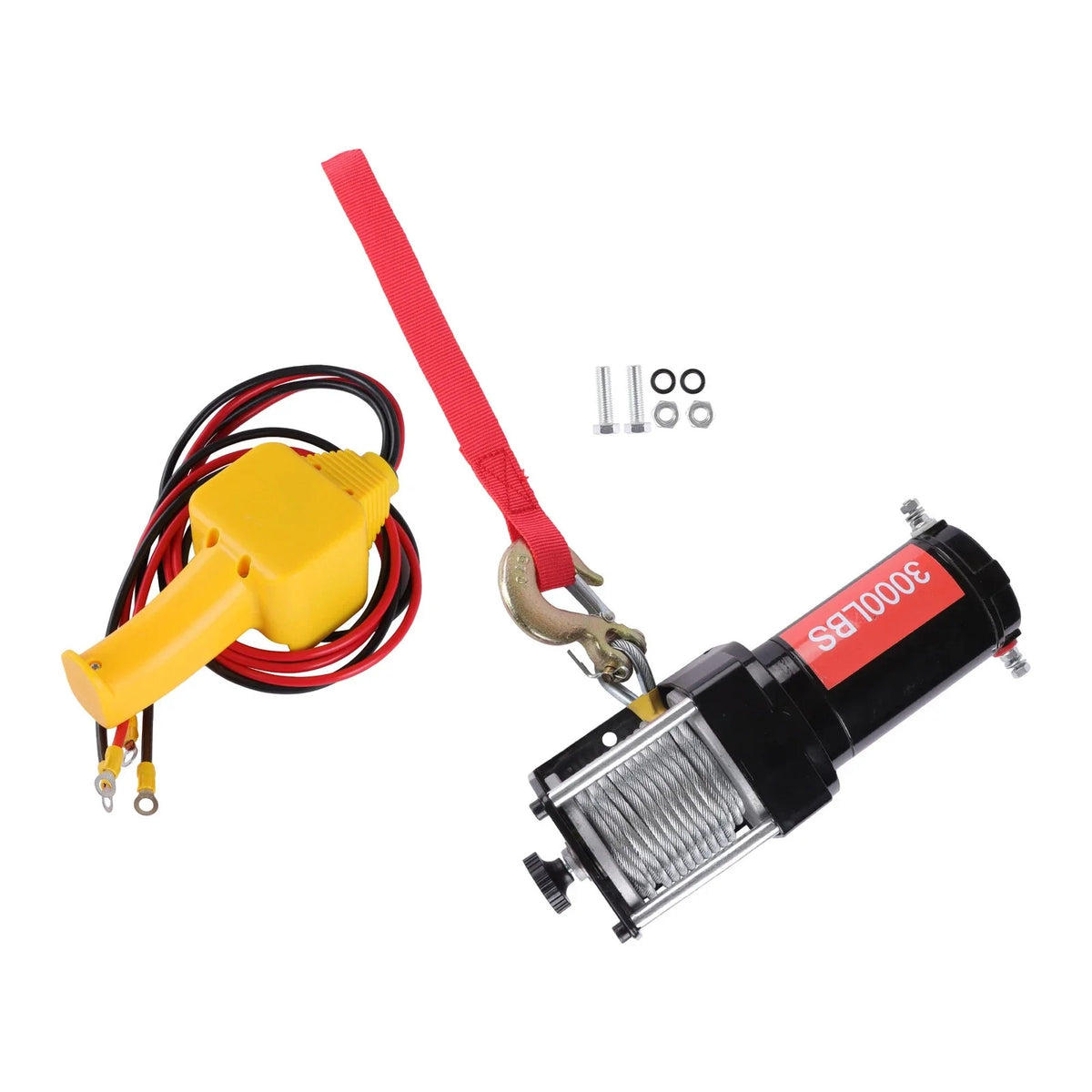Electric Winch 3000lb 12VDC for 32ft Cable Length