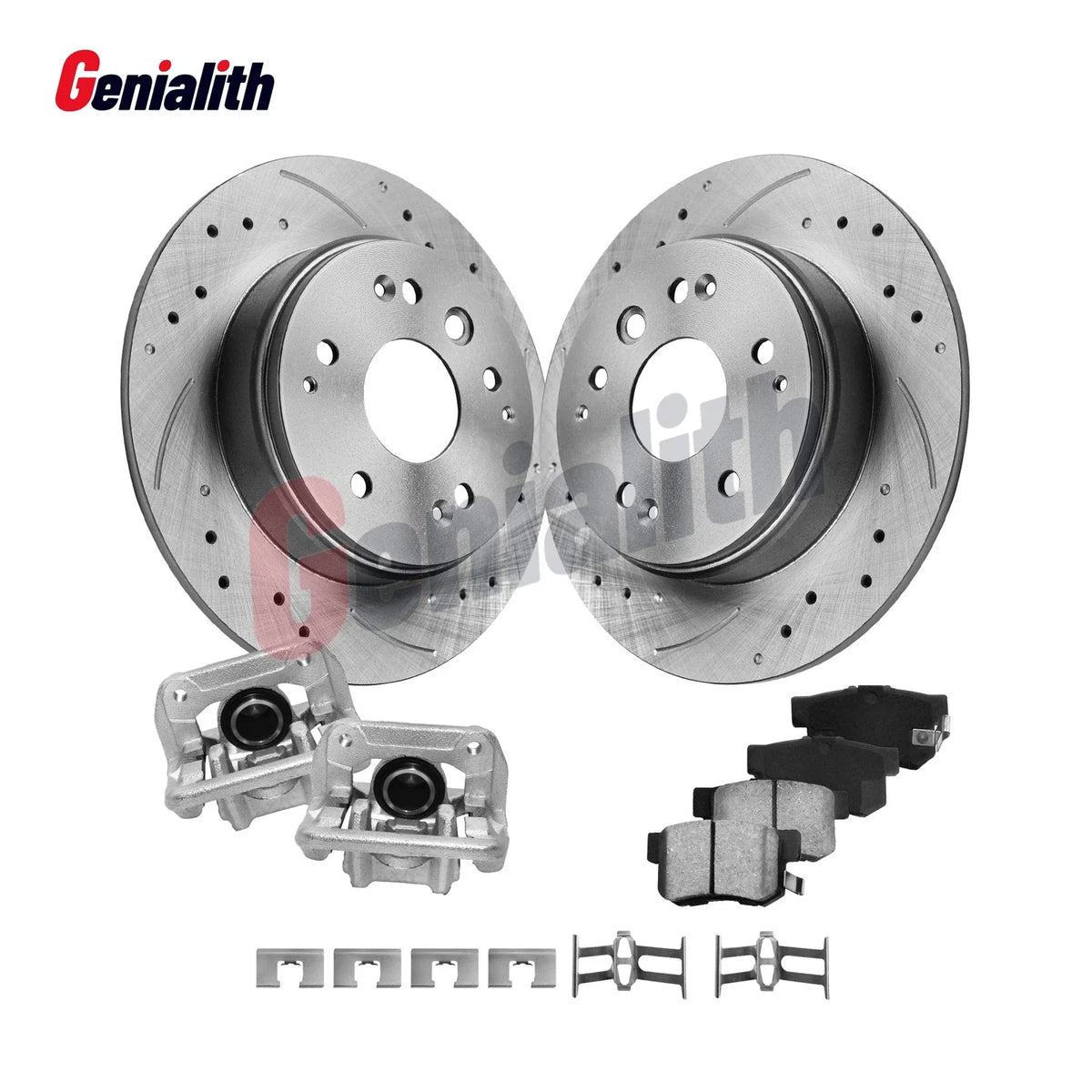 Rear Disc Rotor + Brake Caliper + Brake Pad for Honda Element (2004–2008)
