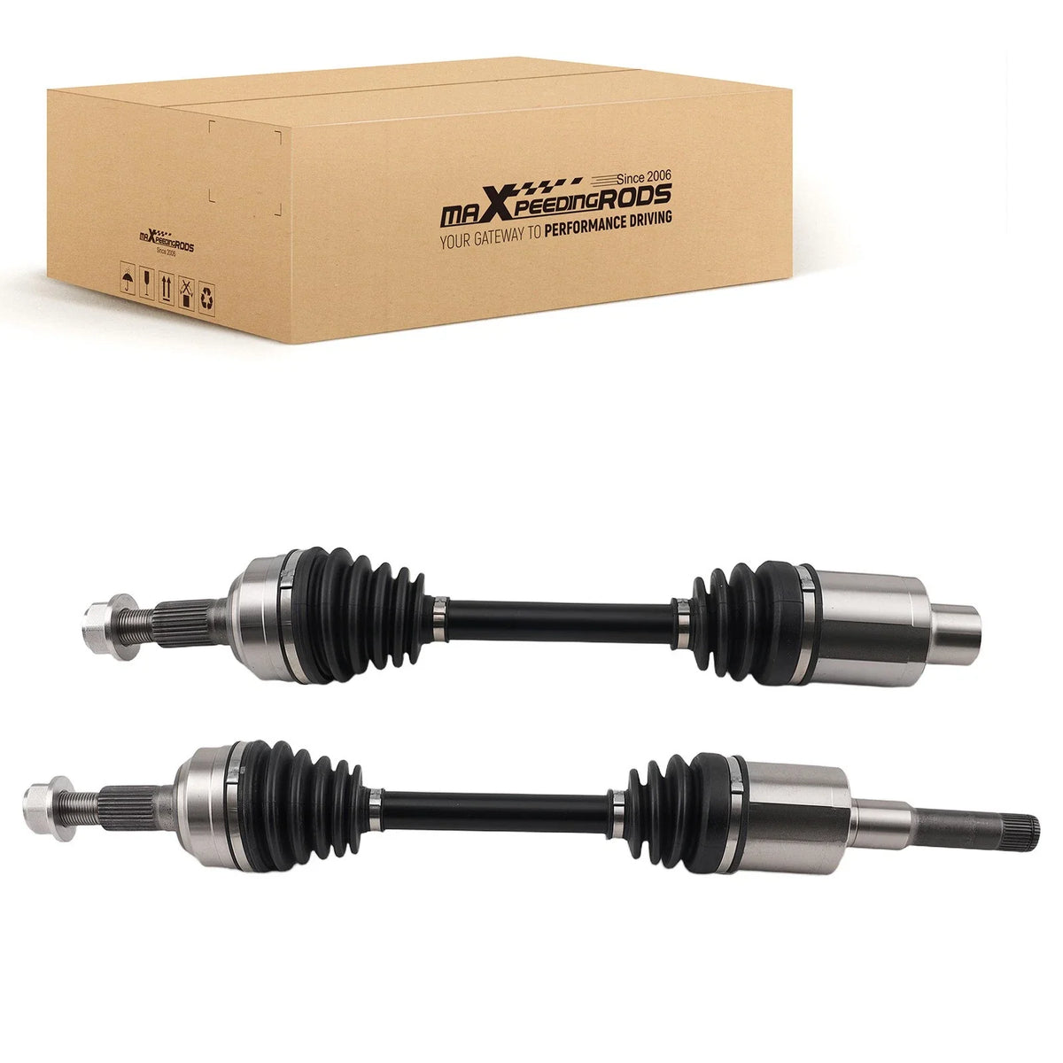 Set of 2 CV Axle Joint Assemblies for Chevy Equinox GMC Terrain (2010–2017)