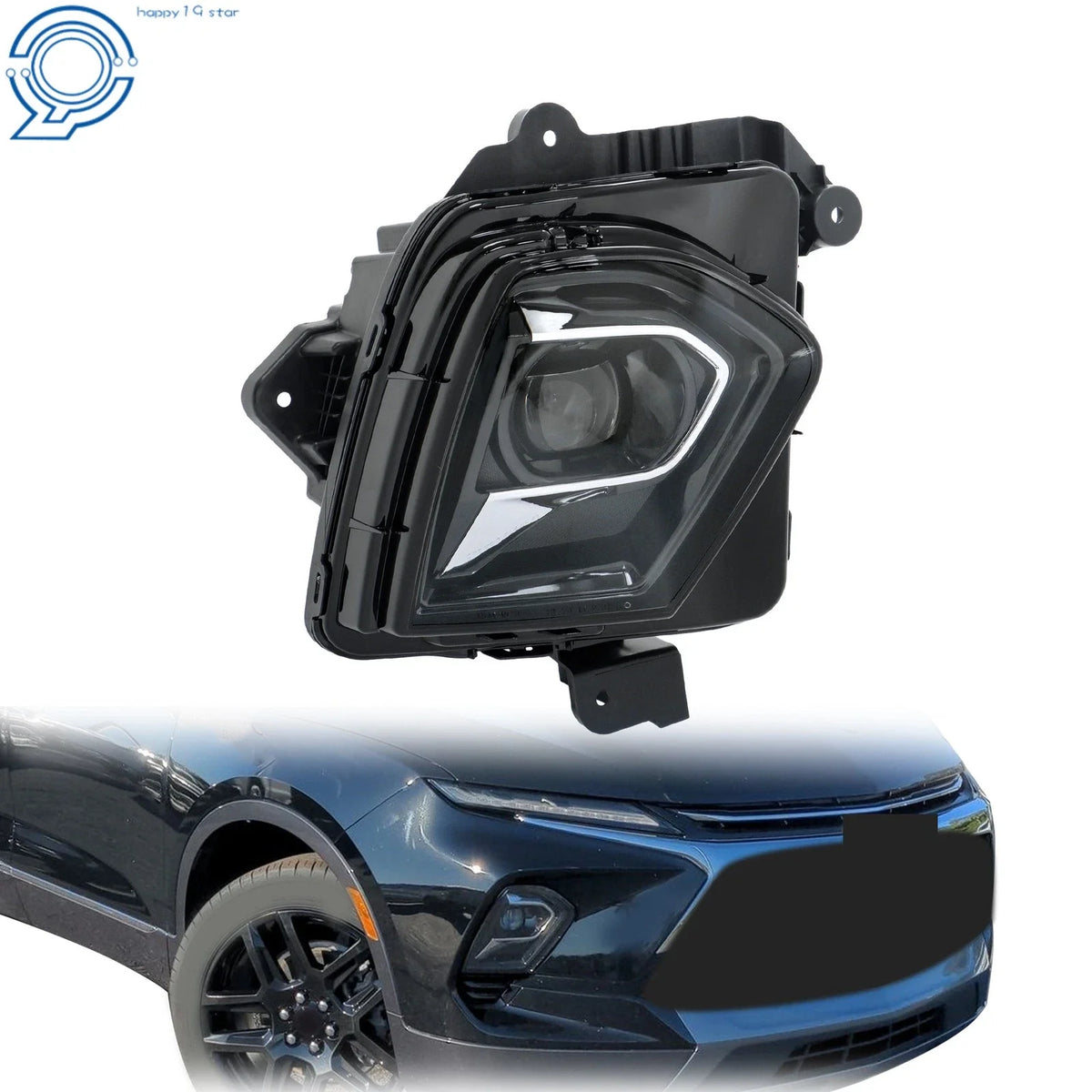 LED Black Headlight for Chevy Blazer (2023–2024) Right Passenger Projector