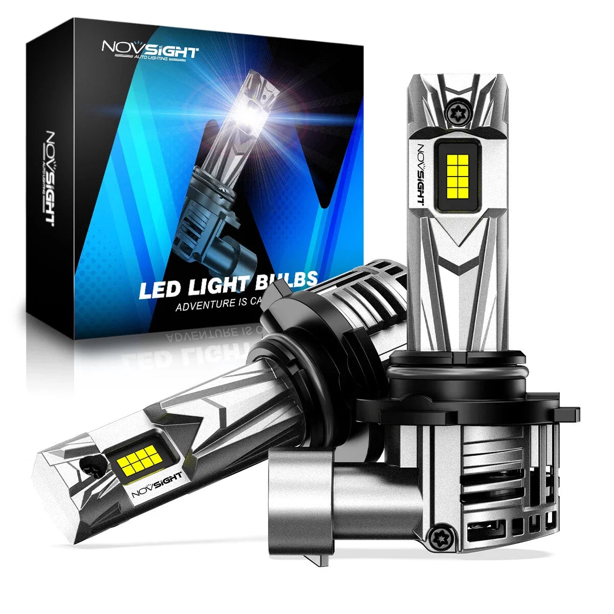 Set of 2 9006 LED Headlight Bulbs for NOVSIGHT (2011-2018)
