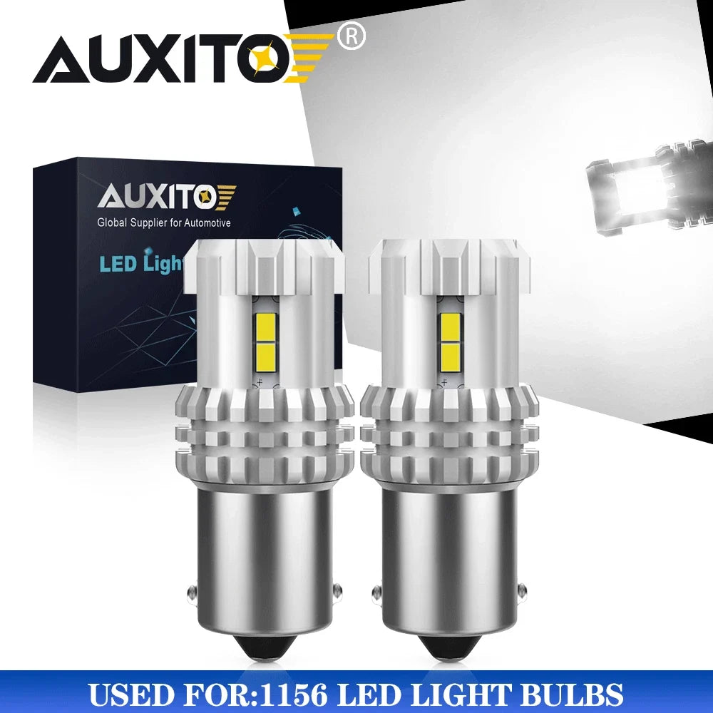 1156 LED Bulbs for Reverse Light - 2X AUXITO (6000K)