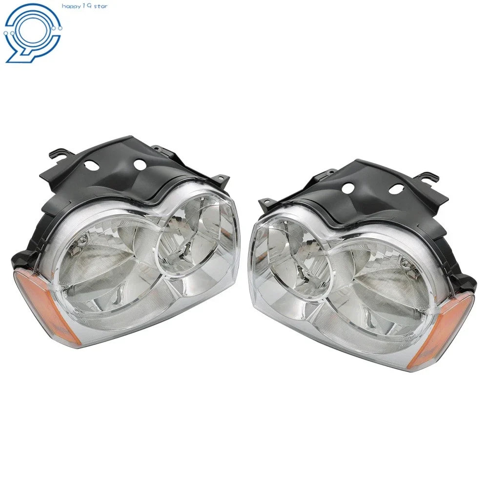 2005-2007 Grand Cherokee Headlight Assembly, Halogen, Driver & Passenger Side