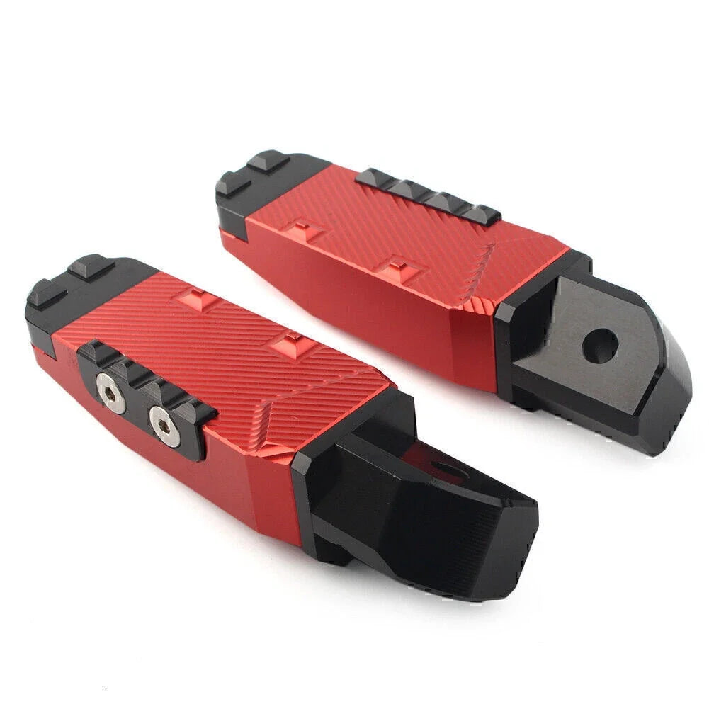 Rear Passenger Footrests Foot Pegs Pedal Pads for Yamaha YZF R1 R6 (2015–2023) Red